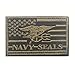 Navy Seals Patch Velcro Tactical Patch Uniform Military Embroidered Applique (Gray)