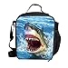 Ledback 3D Zoo Animal Lunch Bag and School Backpack for Kids Storage Bag Children Girls Durable Food Drink Container Bag with Insulated Lining Large Dolphin Book Bag Rucksack Primary Student Schoolbag