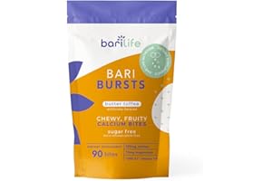 Calcium Citrate Bariatric Calcium Chews with 1000 IU Vitamin D3 - Ideal for Bariatric Patients - BariBurst by Bari Life (Butter Toffee)