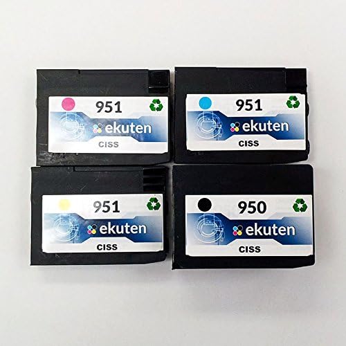ekuten™ 4 Colors Replacement Cartridge for HP 950 951 CISS (CISS not included)