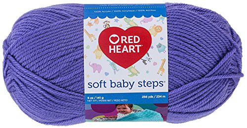 Red Heart  Soft Baby Steps Yarn, Solid, Light Grape