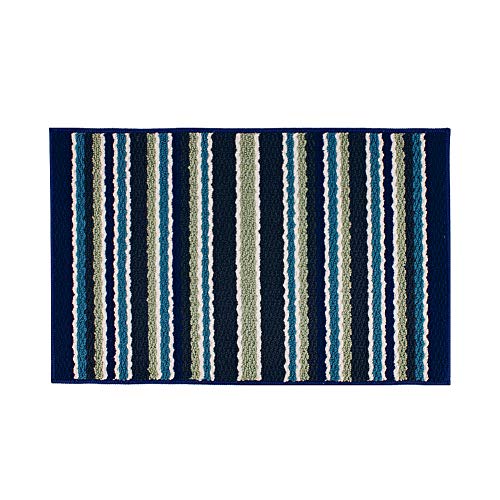 YK Decor Striped Door Mat Inside Non Slip Entrance Floor Mat for Front Door Entry Debris Mud Trapper Rug Mat, 18x30 Doormat Indoor Washable - Thumbnail 7