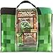 Versatile Durable Machine Washable Radical Minecraft 4 Piece TWIN Bedding Bed-In-A-Bag with Bonus Tote