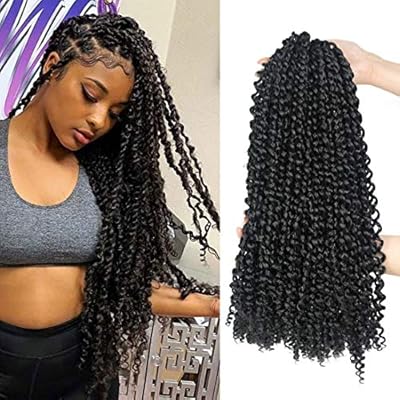 18 Inch Passion Twist Crochet Hair 6 Packs Lot Water Wave Crochet