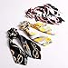 12Pcs Hair Scrunchies Scarf Satin Silk Elastic Hair Bands Hair Scarf Ponytail Holder Scrunchy Ties Vintage Accessories for Women Girls