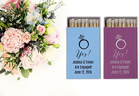 Wedding Custom Matches / Custom Wedding Matches / Personalized Matches / wedding Favors / Candle Box Matches / Cigar Matches She Said Yes