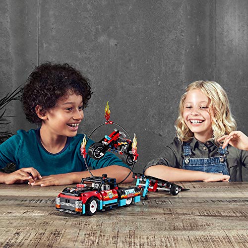 Lego Technic 42106 - Pull-Back - Stunt Show Truck & Bike (610 Teile) – Bild 4