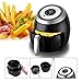 Digital Air Fryer Deep Oven Cooker (3.8-Quart Basket 5L-Frying Pot) Programmable Electric Powered Machine Airfryer Kit
