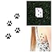 Dog Paw Prints Temporary Tattoo (Set of 2)