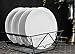 Y YHY 10.6 Inches Porcelain Dinner Plates, White Round Plate Set, Set of 4