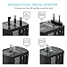 Universal Travel Adapter, NEWVANGA International Power Adapter, Worldwide All in One Rapid Charge with 3 USB & 1 Type-C Ports Plug Adapter Converter Wall Charger for European UK AUS Asia Phone Laptop
