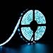 SUPERNIGHT LED Strip Lights Kit Waterproof 16.4FT 5050 RGB + Cool White Color Changing Flexible Rope Lights Waterproof 300 LEDs TV Back Lighting with Remote Controller and 12V Power Supply