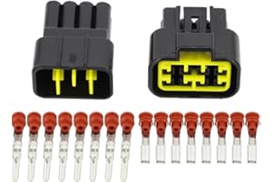 CNLW 5 Sets/Kits 8 Pin/Way Waterproof Electrical Wire Connectors DJ7081Y-2.3-11/21 Male and Female Automobile Connector