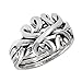 Sterling Silver Celtic Knot Puzzle Band Ring(Sizes 5,6,7,8,9,10)