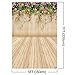 Mehofoto Wood Backdrops for Photography Printed Floral Wall Photo Background for Photo Studio Props Vinyl Wooden Floor Backdrop 5x7