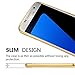 TabPow Galaxy S7 Case, Improved Mirror Reflection, Scratch-Resistant Bling Luxury Slim TPU PC Case Cover For Samsung Galaxy S7 - Gold