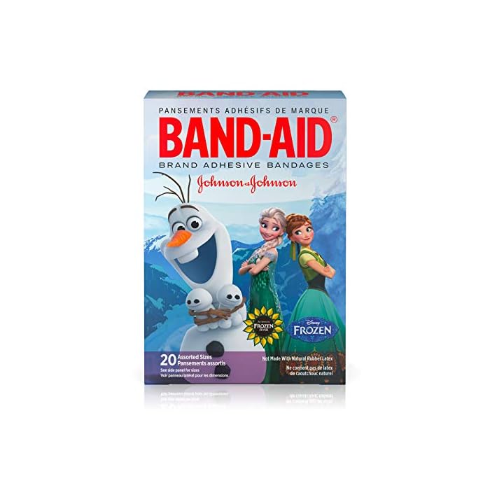 Band-Aid Brand Adhesive Bandages for Minor Cuts and Scrapes, Featuring Disney Frozen Characters, Assorted Sizes 150…