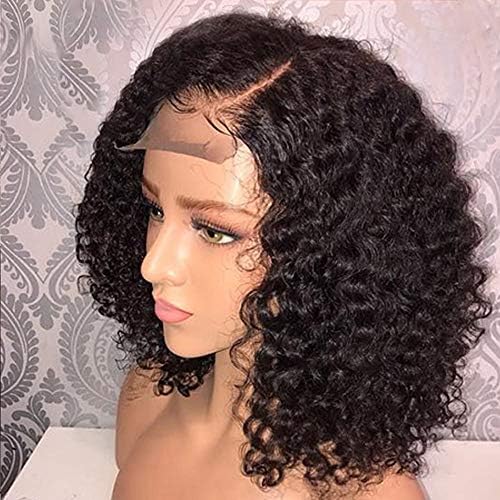 Short Human Hair Wigs Pre Plucked Brazilian 13x6 Lace Front Human Hair Wigs With Baby Hair Curly Human Hair Short Bob Wigs for Black Women