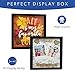 8x8 Inch Black Shadow Box Picture Frames - Deep Photo Frame for Wall or Standing Glass Display Case - Create Collage of Art with Baby Memorabilia, Pins, Awards, Medals, Tickets, Pictures - Set of 2