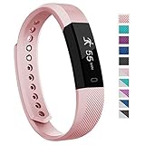 007plus Fitness Tracker, D115 Pedometer Sleep Monitor Concise Style Point Touch Activity Tracker(Pink)