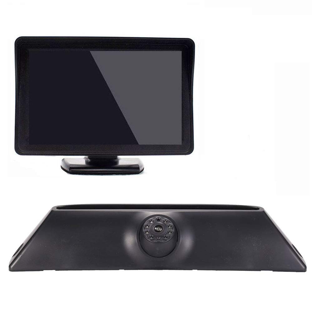 【Parking Camera Kit】4.3'' Inch TFT LCD Screen Auto Monitor + HD IR Night Vision Brake Light Rear View Camera Reversing Camera for Fiat IVECO Daily 4 Daily V 5 Gen 2011-2014