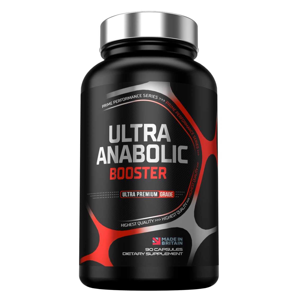 Ultra Anabolic Testosterone Booster for Men, Testosterone Support Formula for Muscle Growth Energy & Libido Enhancer, Magnesium Zinc Test Boost Supplement, 90 Vegan Capsules