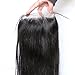 Vogue Queen Straight 5x5 Lace Closure Virgin Brazilian Human Hair Lace Closure with Baby Hair Free Part Natural Color 14 inches