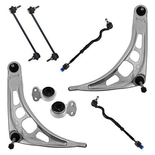 Front Lower Control Arms Tie Rod Ends Sway Bar Links Suspension Kit Set for E46
