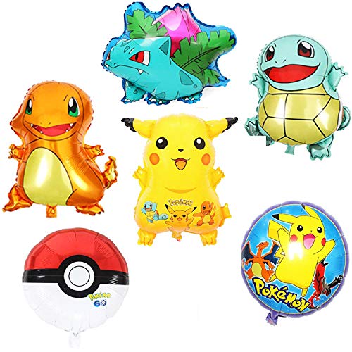 image for Large Pikachu Theme Party Balloons Decorations Supplies for Kids & Adu