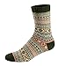 Ueither Unisex Mens/Womens 5 Pairs Vintage Style Thick Knitting Wool Warm Winter Fall Crew Socks