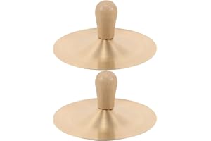 UPKOCH 1 Pair Handheld Copper Cymbals For Children - Mini Musical Instrument For Kids - Kids Hand Percussion Cymbals - Music 