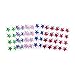 Super Z Outlet Mini Self-Adhesive Back Jewels Multi-Color Assorted Gems Rhinestone, Hearts, Diamonds, Stars Stickers for Arts & Crafts Projects, Decorations, Invitations (500 Assorted Pieces)