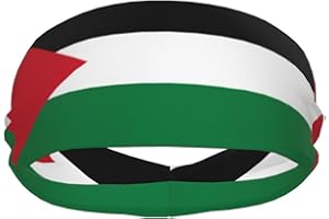 TWKGBUAD National Flags Sports Sweatband Head Bands for Women Men - Moisture Wicking and Non-Slip Athletic Headbands for Running, Yoga, Workout, Fitness and Gym