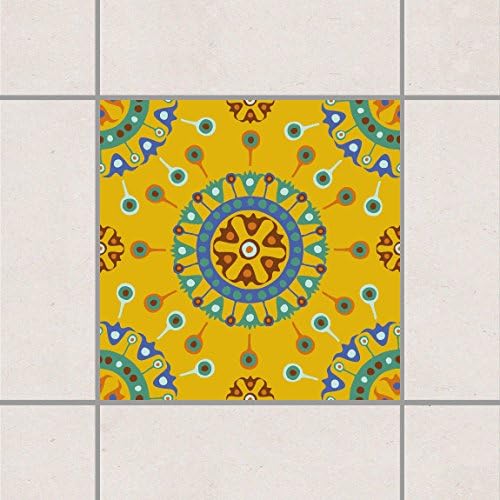 Tile Sticker - Wayuu Design 10cm x 10cm, Set Size:20 piece