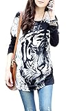 Relipop Women Fashion Shirt Long Sleeve Loose Blouse Casual Tops