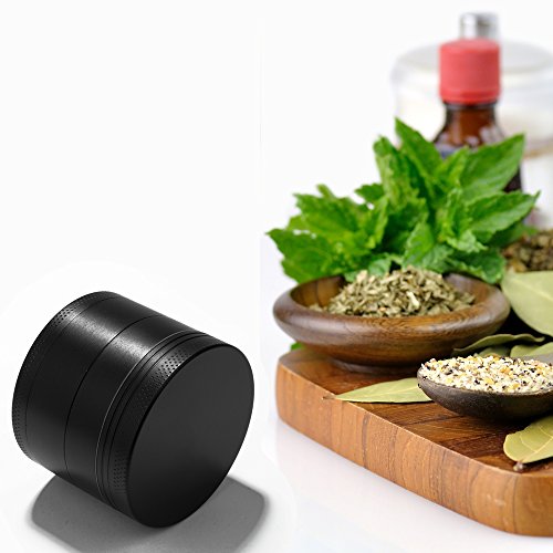 Spice Herb Grinder, 4 Piece Grinder with Pollen Scraper, Vancens