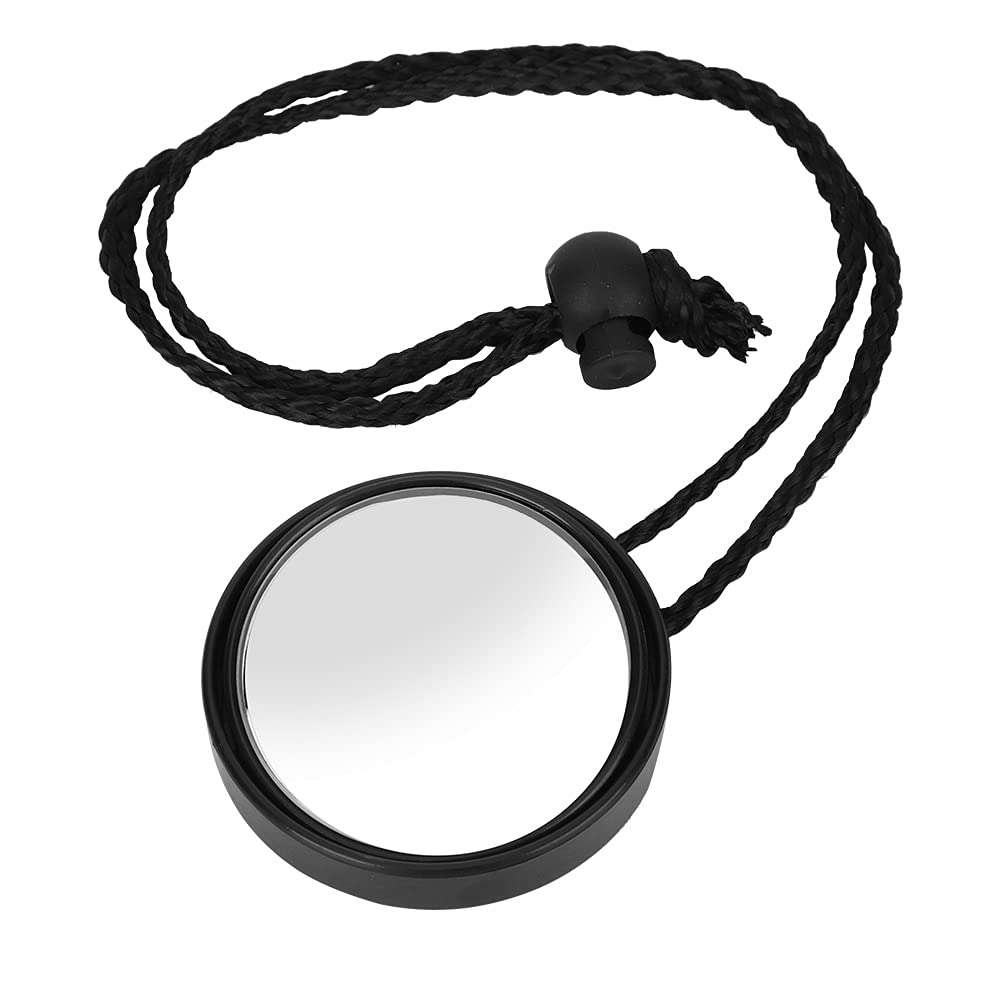 fuik Diving Mirror, Small & Adjustable Side Hanging for Cave & Boat Diving (Black)