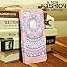 iPhone SE Case,iPhone 5/5S Case,Hybrid Heavy Duty Shockproof Full-Body Protective Case with Dual Layer [Hard PC+ Soft Silicone] Impact Protection for Apple iPhone SE,iPhone 5/5S Mandala Rose Gold
