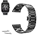 22mm Stainless Steel Buckle Watch Band For ASUS Zenwatch 2 WI501Q 2015 (YESOO Retail Packaging - 180 Days Warranty) (Black)