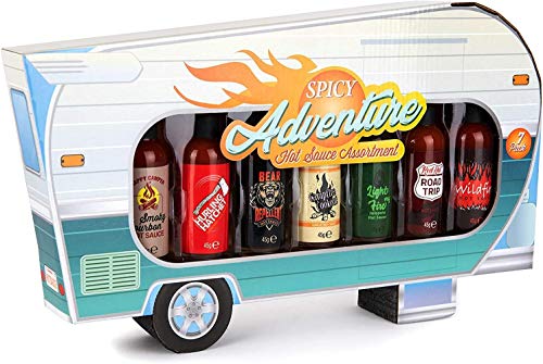 Modern Gourmet Foods - Scharfe Saucen Geschenk-Set - Hot Sauce Camper Probier-Set Mit 7 Pikanten Chili-Saucen – Bild 3