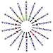 U.S. Art Supply 18 Color Set of Medium Point Tip Oil Based Paint Pen Markers - Permanent Ink that Works on Most Surfaces Glass, Wood, Metal, Rubber, Rocks, Stone, Arts, Crafts & Tools