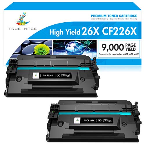 Photo 1 of True Image Compatible Toner Cartridge Replacement for HP 26X CF226X 26A CF226A Laserjet Pro M402n M402dn MFP M426fdw M426fdn M426dw M402 M426 Printer Ink High Yield (Black