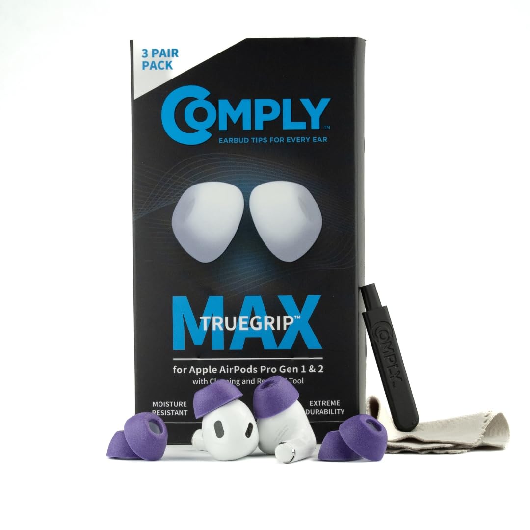 Comply TrueGrip MAX Premium Memory Foam Replacement Ear Tips