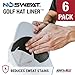 No Sweat Golf Hat Liner & Cap Protection - Prevent Hat Stains Rings, Moisture Wicking, Headband, Sweatband, Hat Saver & Protection, Prevention, Cooling Towel Effect (6-Pack) primary