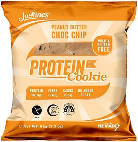 JUSTINE'S, COOKIES, PEANUT BUTTER, Pack of 12, Size 2.25 OZ - No Artificial Ingredients Gluten Free Kosher Wheat Free Yeast Free