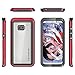 Ghostek Atomic Extreme Waterproof Phone Case Designed for Samsung Galaxy S8 Case (2017) – Red | Military Grade Drop Tested & Supports Wireless Charging