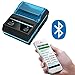 Mini Receipt Printer Bluetooth, Meihengtong Rechargeable Thermal Printer Bluetooth USB 58mm for Bar QR Codes Receipt, Portable Mobile Label Printer Compatible with Android/iOS/Windows