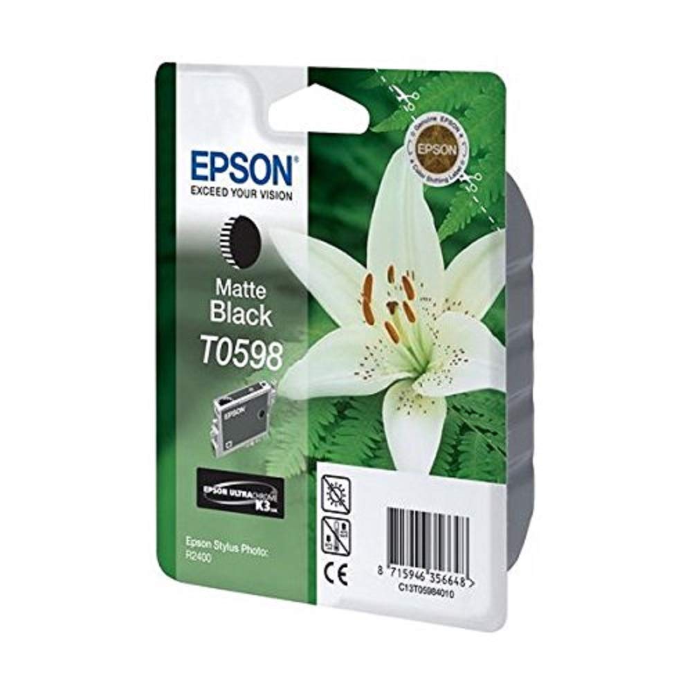 Epson T0598 - Print cartridge - 1 x matte black - blister with RF alarm