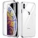 ULAK Ultra Clear Protective Case for iPhone Xs Max (2018), Slim Fit Premium Transparent Flexible Soft TPU Gel Shock-Absorption Bumper Anti-Scratch Hard PC Back Cover, HD Crystal Clear