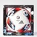 adidas Performance Euro 16 Official Match Soccer Ball, Size 5, White/Bright Blue/Solar Red/Silver Metallic